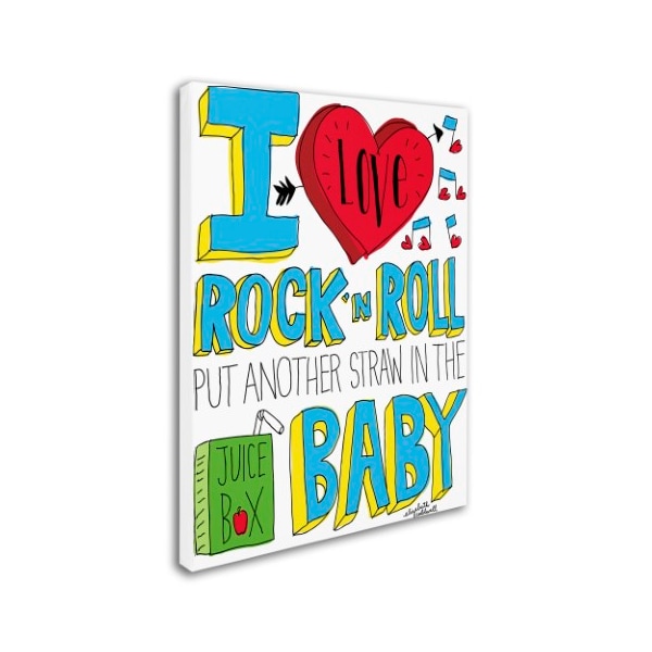 Elizabeth Caldwell 'I Love Rock N Roll' Canvas Art,14x19